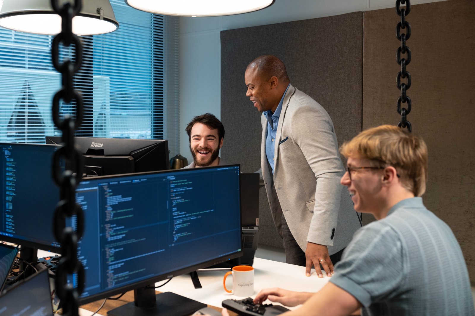 Exploring Data team collaborating